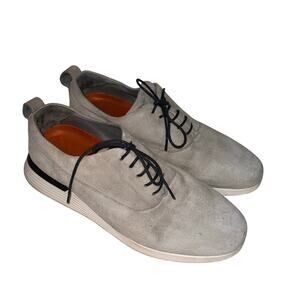 Wolf & Shepherd Crossover Longwing Oxford Shoes GrayWhite Suede Men's Size 11.5